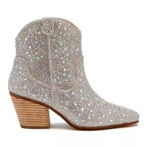 Matisse Harlow Rhinestone Booties (women’s 10)